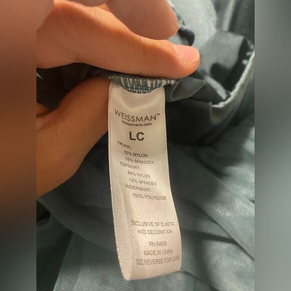 WEISSMAN Dance Costume 2 piece Sage green When We Were Young 11027 LC-large chil - Picture 10 of 14